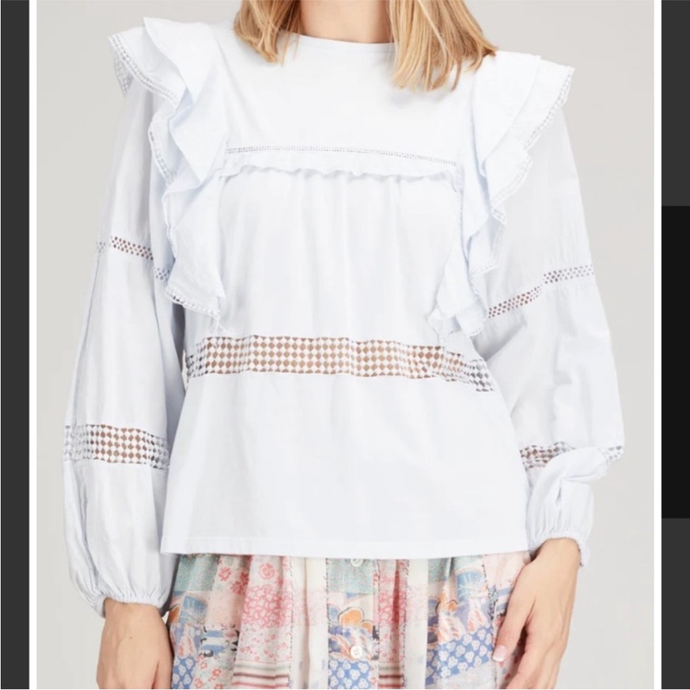 Dorothee Schumacher Light Blue Blouse Sz 2